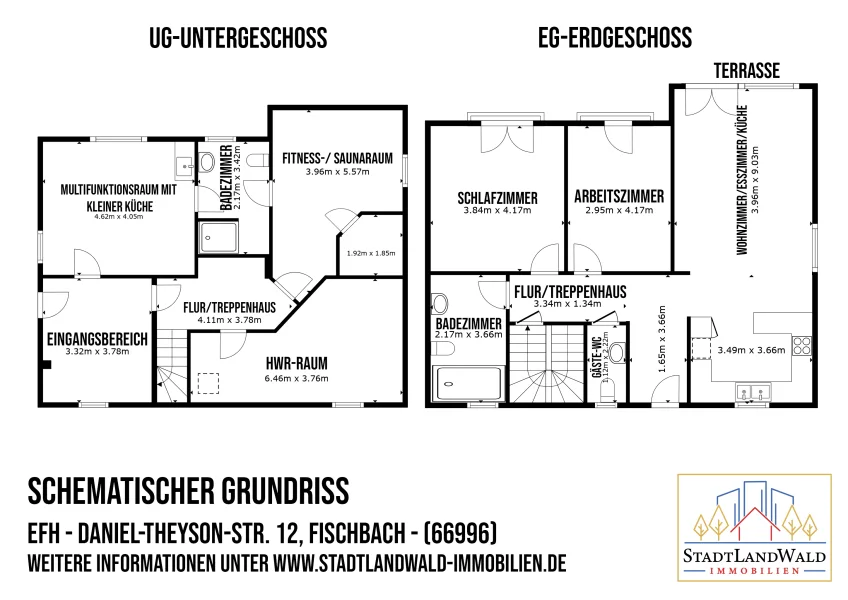 Schematischer Grundriss - Fischbach