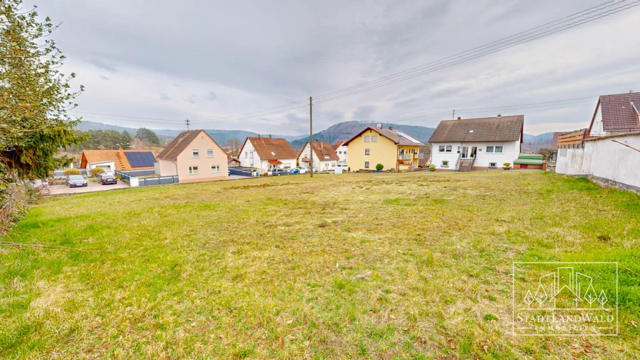 Blick vom Bauplatz Richtung Südosten