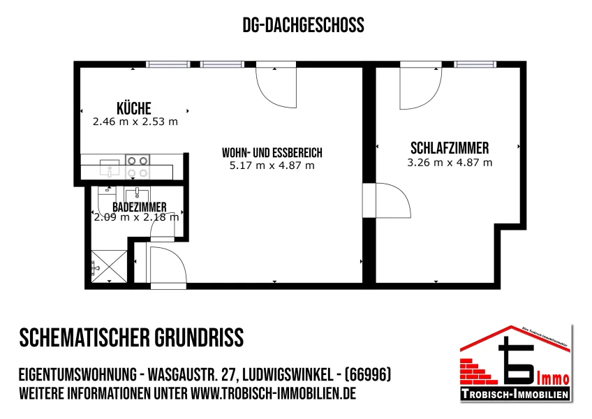 Schematischer Grundriss