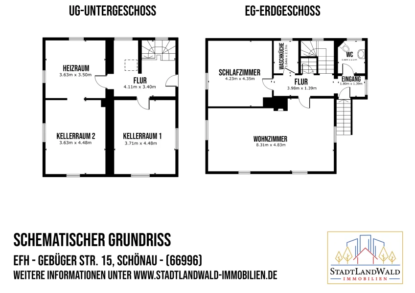 Grundriss - UG + EG