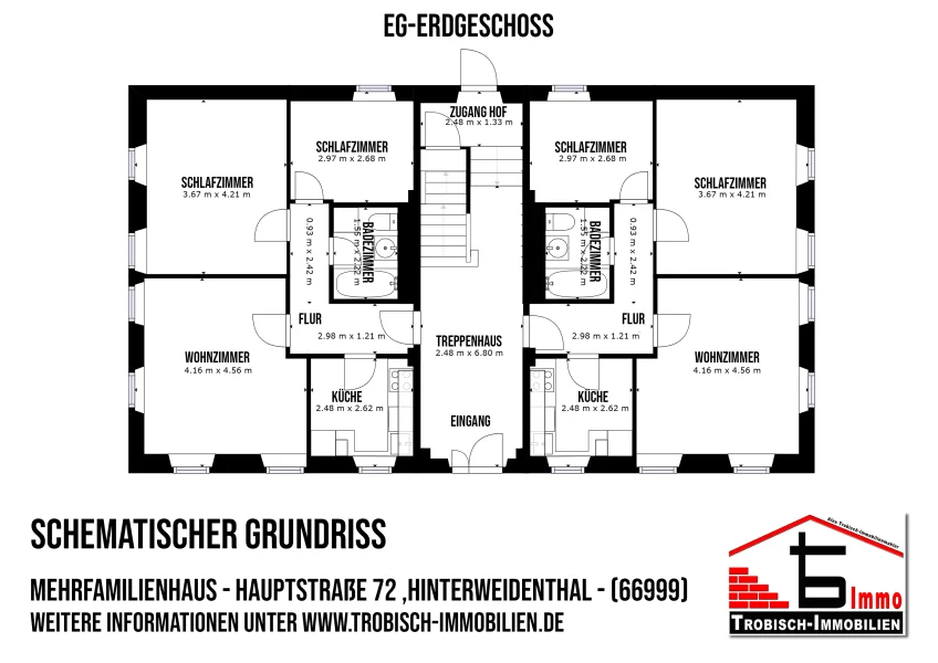 Schematischer Grundriss - EG