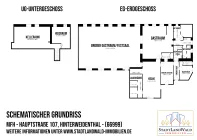 Schematischer Grundriss  EG und UG