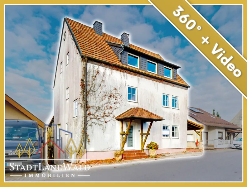 Titelbild - Haus kaufen in Pirmasens - Familienidylle in Pirmasens-Ruhbank – Großzügiges Einfamilienhaus mit Bauplatz und Weitblick