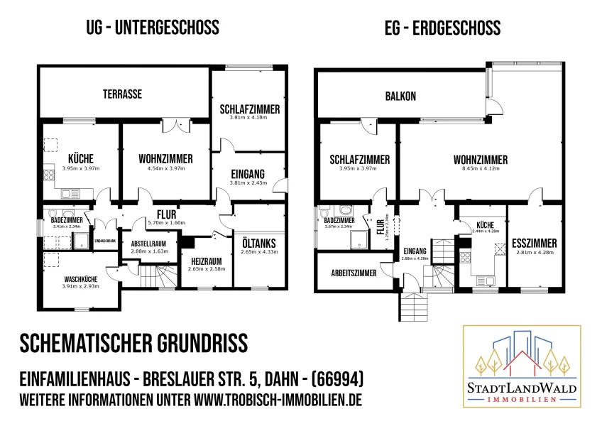 Schematischer Grundriss - Dahn - UG + EG_Neu