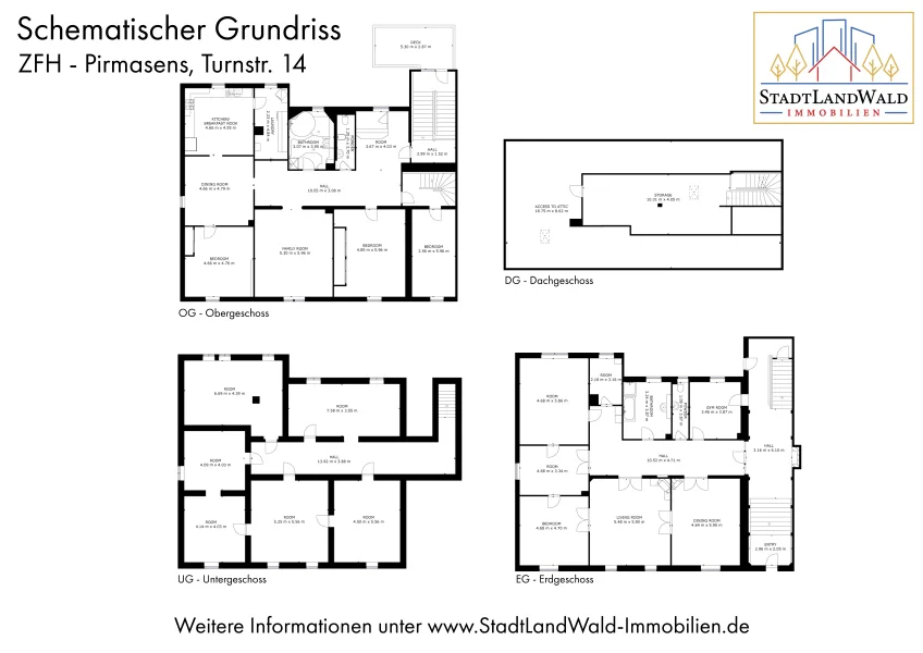 Schematischer Grundriss_ZFH_Pirmasens, Turnstr. 14