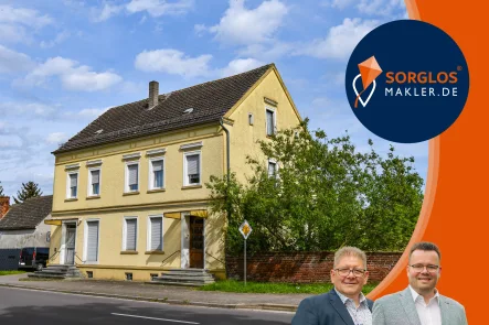 Neu_Titelbild_126.jpg - Haus kaufen in Elbe-Parey - Zweifamilienhaus mit Gewerbe an der Elbe