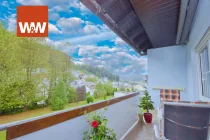 Balkon von Wohnzimmer aus erreichbar