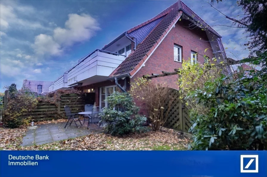 Überdachte Terrasse - Wohnung kaufen in Varel - Ihr Rückzugsort an der Nordsee! Gemütliche Ferienwohnung zentral gelegen in Dangast  