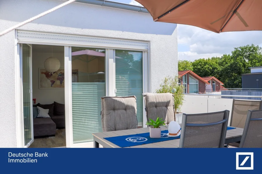 Dachterrasse  - Wohnung kaufen in Oldenburg - Helle und stilvolle Penthousewohnung in Oldenburg