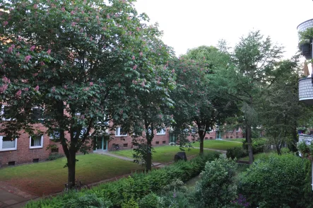 Aussicht vom Balkon - Wohnung kaufen in Hamburg - vermietete 2-Zimmer-Wohnung in Hamburg - Eimsbüttel