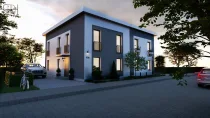 DHH 127 m² Ansicht abends