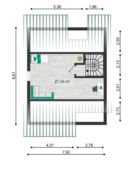 Grundriss DG