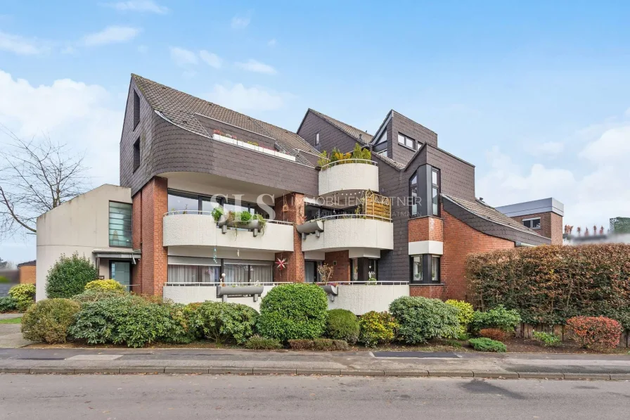 Straßenansicht - Wohnung kaufen in Marl - Gepflegte Hochparterre-Wohnung mit Balkon und Stellplatz in Marl-Sickingmühle