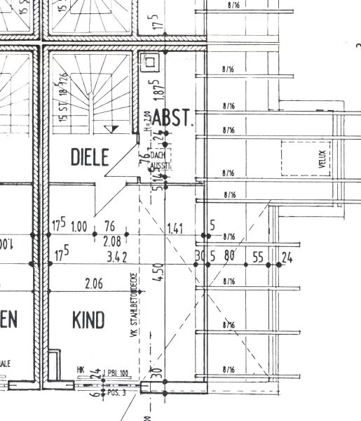 Grundriss Spitzboden