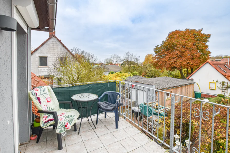 Ausblick vom Balkon im OG