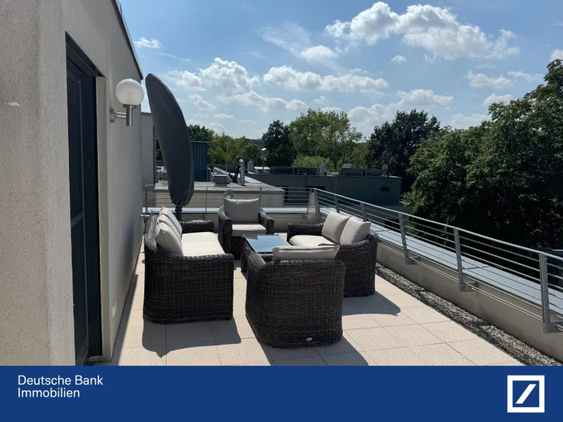 Dachterrasse - Wohnung kaufen in Leipzig - Traumhaftes Penthouse mit Dachterrasse und Top-Ausstattung in Leipzig-Wahren