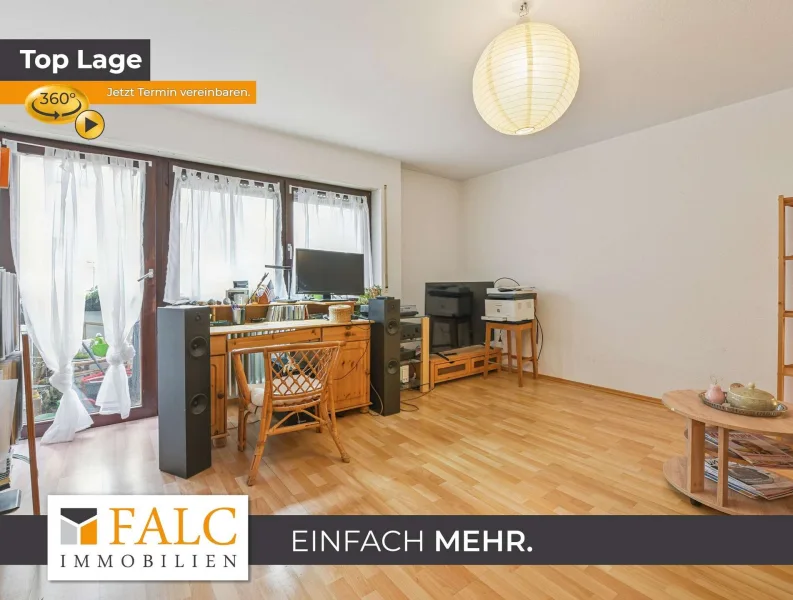 Herzlich Willkommen! - Wohnung kaufen in Weingarten (Baden) - 2-Zimmerwohnung  im Hochparterre mit Balkon in ruhiger Lage