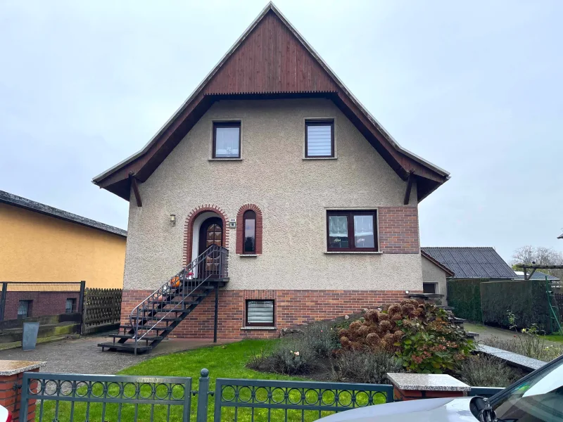 Ansicht Haus - Haus kaufen in Bad Wilsnack - Solides Eigenheim in ruhiger Lage von Bad Wilsnack