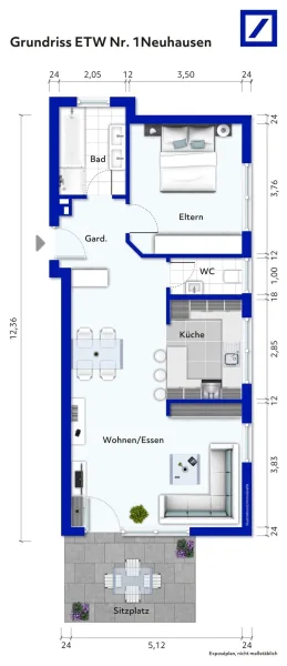 Grundriss ETW Neuhausen