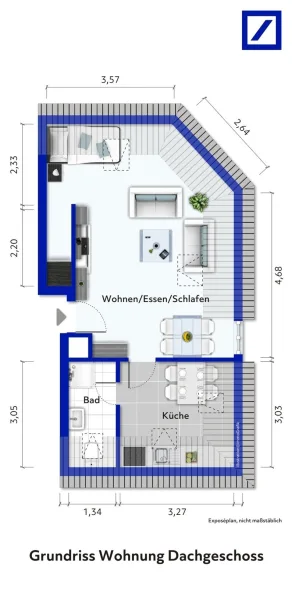 Grundriss Dachgeschosswohnung