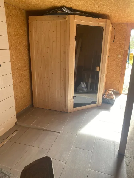 Sauna im Gartenhaus