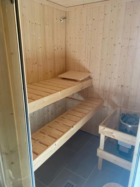 Sauna im Gartenhaus