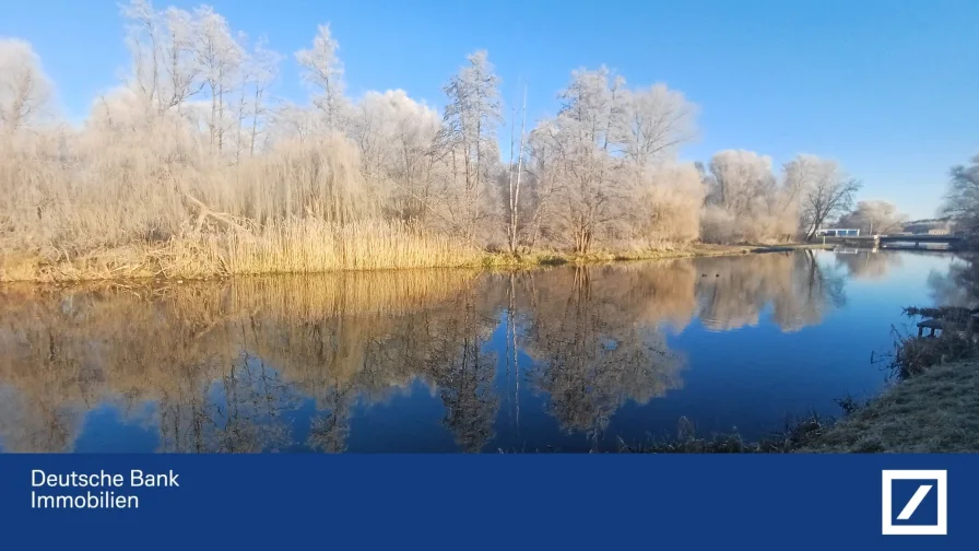 Blick zur Warnow - Haus kaufen in Bützow - Wassergrundstück: Genießen Sie die Ruhe am Wasser