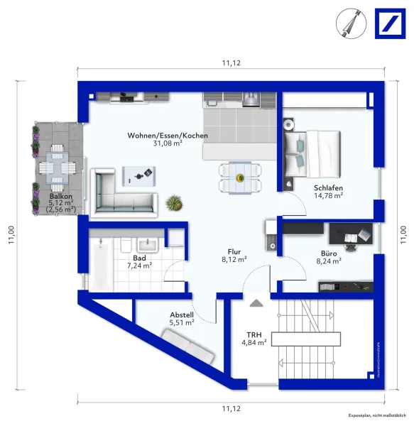 Grundriss 1. Obergeschoss