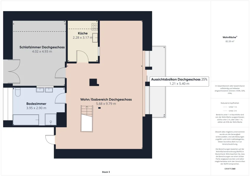 Grundriss 2.OG/Dachgeschoss