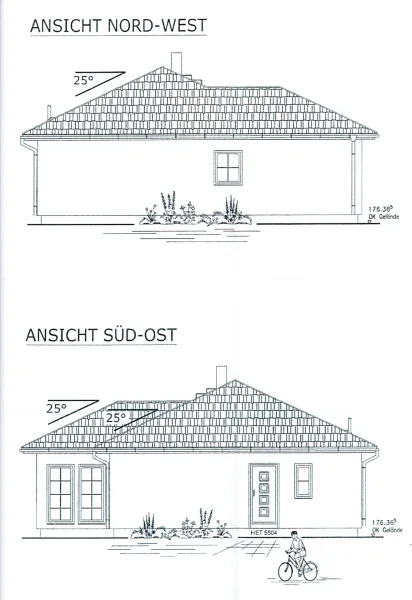 Ansicht Nord-West Süd-Ost