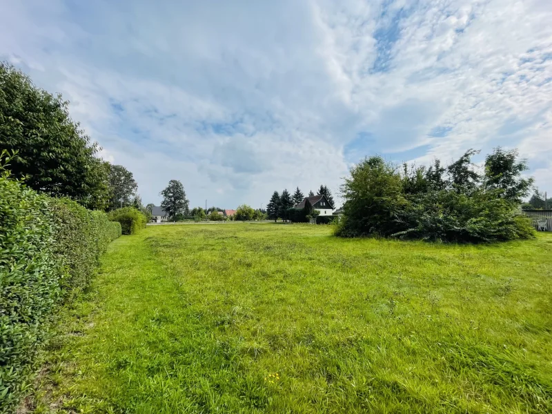 Grundstück mit Blick in das Hinterland