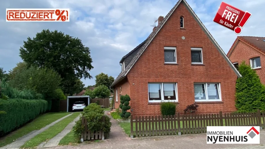 2096-Start-neu - Haus kaufen in Lathen/Dünefehn - gepflegtes Einfamilienhaus mit Garage ** großes Grundstück ** kurzfristige Übergabe möglich