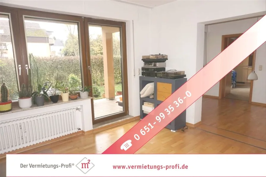  - Wohnung mieten in Trier - Citynahe, helle 3,5-Zimmer-Wohnung mit Terrasse, Garten, Tiefgarage