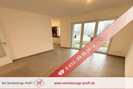  - Wohnung mieten in Bitburg - Stilvolle Erdgeschosswohnung mit überdachter Terrasse, moderner Einbauküche und Stellplätzen in bester Lage von Bitburg!