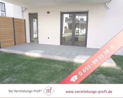 Terasse - Wohnung mieten in Trier - Schöne 2 Zimmerwohnung im Erdgeschoss!!Mit Einbauküche und schöner Terrasse