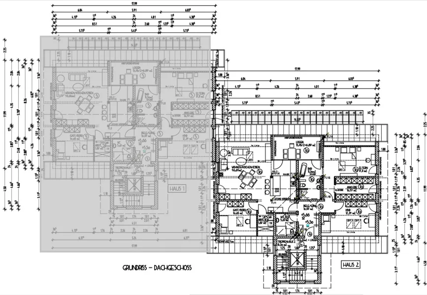 Haus 2, Grundriss Dachgeschoss